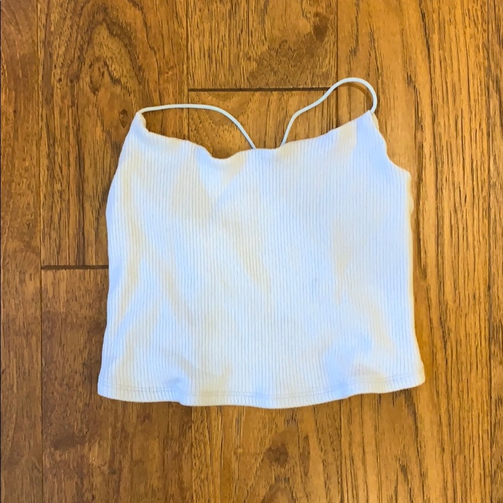 Garage criss cross crop top